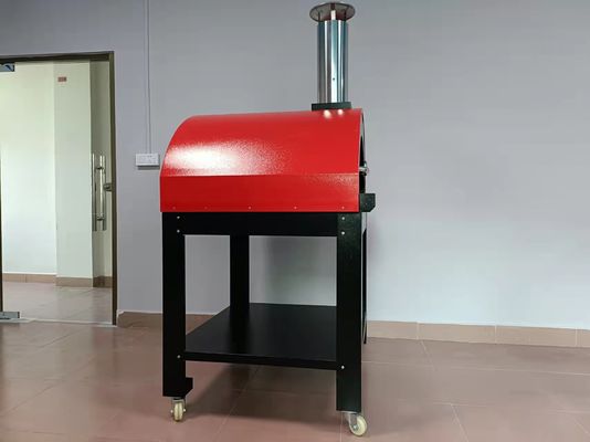 煉瓦ステンレス鋼屋外木製によって発射されるピザ オーブン機械