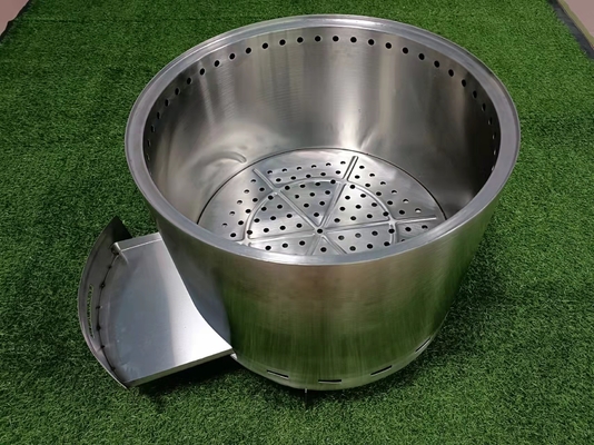 屋外の金属304ssの携帯用火はCSAの庭の正方形の火ピットを凹める