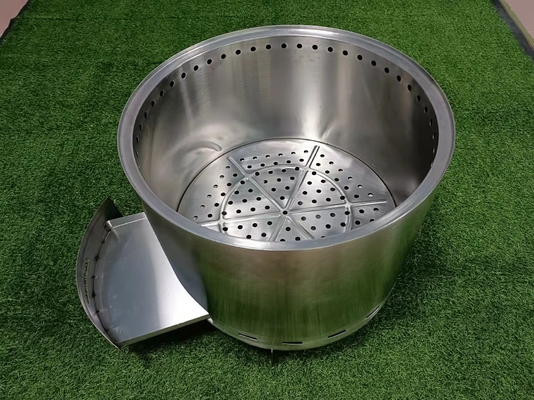屋外の金属304ssの携帯用火はCSAの庭の正方形の火ピットを凹める